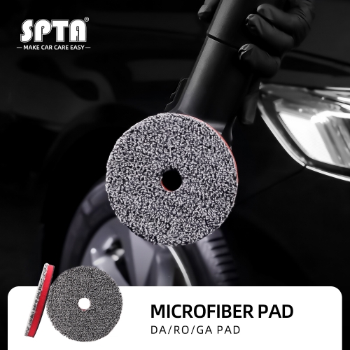 SPTA New Fast Finishing Microfiber Polishing Pad Polishing Disc Kits For DA/RO Car Polisher
