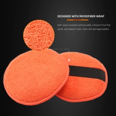 SPTA New 5 Inch Microfiber Waxing Sponge Ultra Soft Foam Waxing Applicator High Density Polyester Sponge Pad for Car Waxing