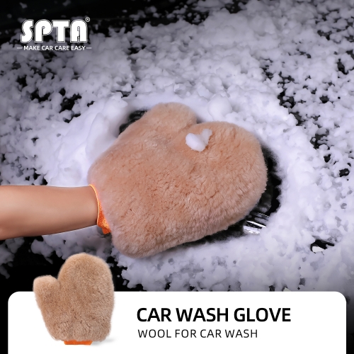 SPTA New Thick Wool Washing Mitt Soft Cleaning Mitt for Car Washing