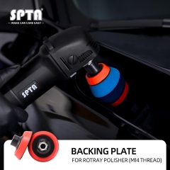 SPTA Thick Flexible Hook and Loop Rotary Backing Plate With M14 Thread for Car Detailing
