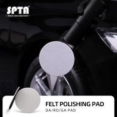 SPTA Car Glass Polishing Pad Wool Felt Polishing Pad Flocking Hook & Loop Backer For Random Orbital Polisher