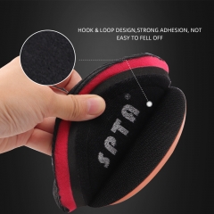 SPTA 5 inch (125mm) 3000# Premium Denim Pad Orange Peel Removal Polishing Pad For Car Polisher