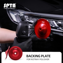 SPTA 5 Inch(130mm) Red Premium Aluminum Car Detailing Backing Plate Buffing Grinding Wheel