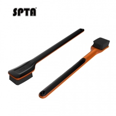 SPTA DF035 Black&Orange Car Detail Brush Detailong Brush Made With PVC For Car Interior Fabic Set Belt Leather Cleaning