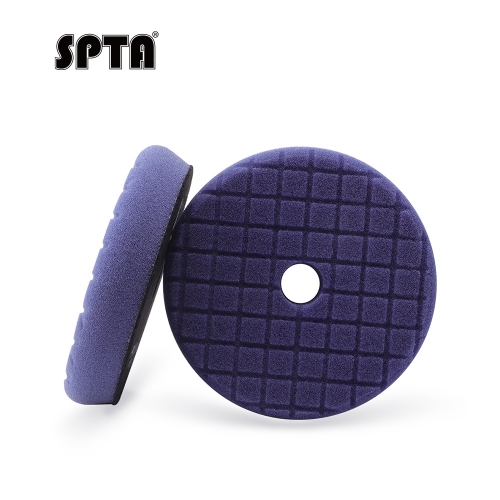 SPTA V2.0 1Pc Blue Medium Cut Polishing Pad Kit for Car Buffer Polisher Compounding Remove 1500# Sanding Marks