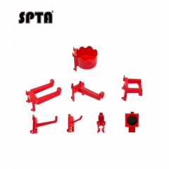 SPTA OT023-OT030 Scraper Red Hook Made With Plastic Bristle For Holding Various Tools&Sprayer and Microfiber Cloth