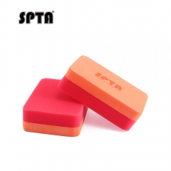 SPTA WF007 Ceramic Coating Sponge Applicator 120*80*35mm Orange For Removing Paint Overspray Without Scratcing Surfaces