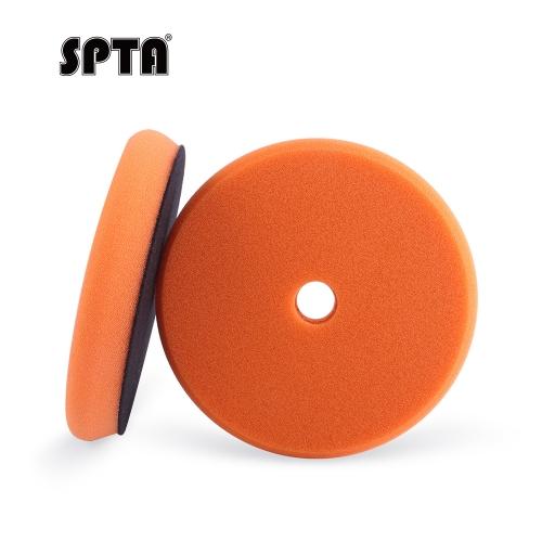 SPTA V2.0 1Pc Orange Heavy Cut Polishing Pad Kit for Car Buffer Polisher Compounding Remove 2000# Sanding Marks