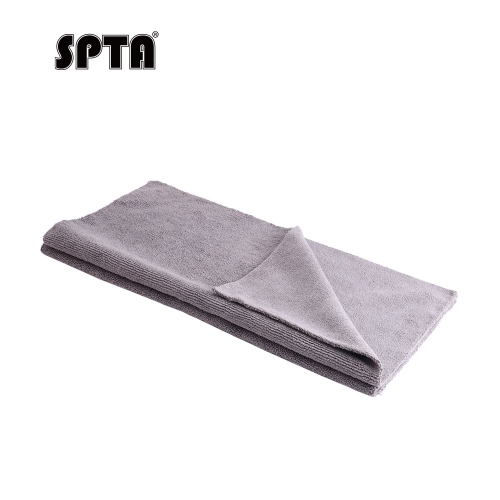 SPTA MT004 Microfiber Towel Gray 320GSM, 400*400mm,Loop Design, One-Pass Drying for Cars, Trucks, SUVs, and Home,