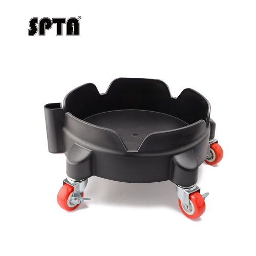 SPTA Rolling Car Washing Bucket Dolly 360 Swivel Casters, with Locking Mechanism,for Car Washing, Detailing, Garage & More