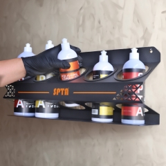 SPTA Spray Bottle Racks new popular customized wall mount holder ceramic coating holder with 5 holes private label wholesale