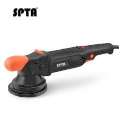 SPTA CP503-5/8 Black&Orange 1200W Forced Dual Action Polisher 5-Meter Long Power Supply Cord, Backing Plate:5