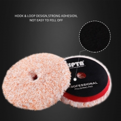 SPTA 5Inch URO-Fiber Microfiber Pad for Car Compounding, Cutting, Buffing, Waxing, and Polishing Pad For RO/DA Polisher