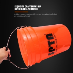 SPTA 15L round plastic bucket With Lid Wash Car Bucket Plastic Handle For Car Washing