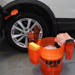 SPTA 15L round plastic bucket With Lid Wash Car Bucket Plastic Handle For Car Washing