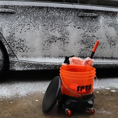 SPTA Car Wash Bucket Lid,Bucket Lidz , Plastic Lid for Storage, and Seating - Easy Snap On & Off - Perfect for Car Wash