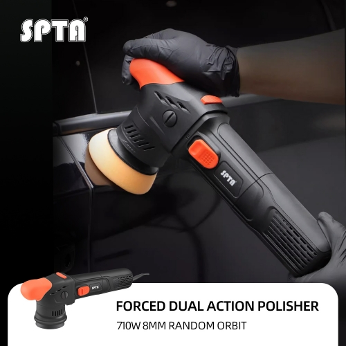 SPTA CP302 Black&Orange 3 "Forced Dual Action Polisher 5-Meter Long Power Supply Cord Constant Speed Output For Car Polishing