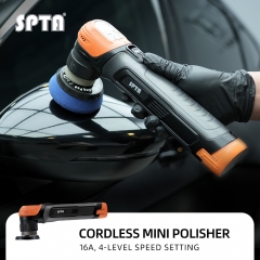 SPTA CP201 Black&Orange Cordless Mini Polisher Detail Dual Action And Rotary Polisher Constant Speed Output For Car Polishing