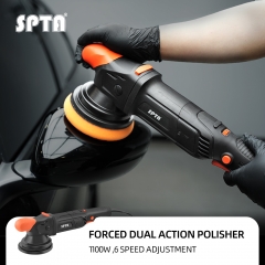 SPTA CP503 Black&Orange 1200W Forced Dual Action Polisher 5-Meter Long Power Supply Cord, Backing Plate:6