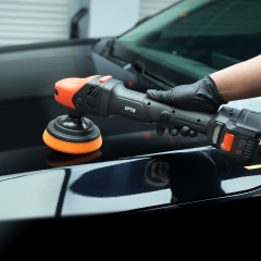 SPTA CP602 Black&Orange Brushless Ratary Polisher Portable-type Cordless Polisher Constant Speed Output For Car Polishing