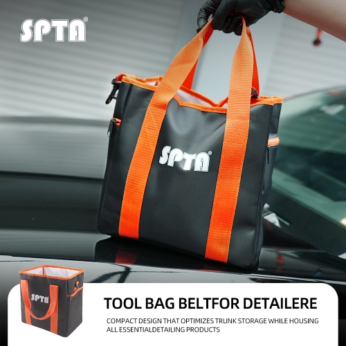 SPTA Detailing Arsenal Bag &Trunk Organizer,Large Space Trunk Organizer,Car Box Organizer Storage For Car Detailing Products