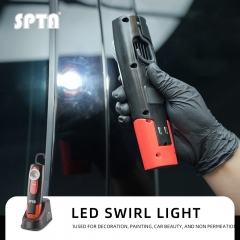 SPTA LED Swirl Light,Detailing Light Paint Inspection Lamp,Rechargeable Led Color Match Lights with Magnet