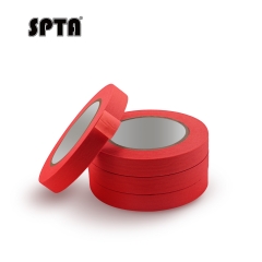 SPTA Automotive Masking Tape,18mmx50m,for Automotive Paint,Heat Resistant for Paint Booth,Red,Masking Tape for Painting