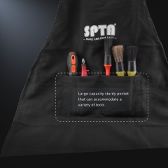 SPTA Cotton Detailing Apron, Adjustable Straps for a Comfort Fit, Durable and Liquid Resistant Work Apron, Added Storage