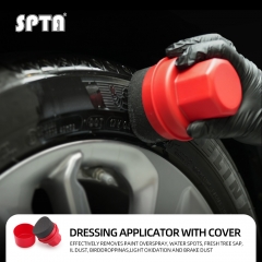 SPTA Dressing Applicator With Cover Sponge Applicator, Soft Sponge Applicator,Detailing Tool for Any Cars, Orange