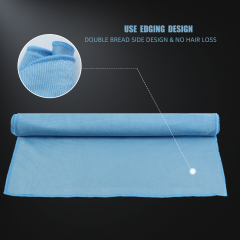 SPTA MT042 Glass Cleaning Microfiber Towel 300GSM, 400*400mm Cleaning Cloth for Cleaning Window, Car Windows and Mirrors