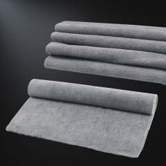 SPTA Microfiber Towel Gray 320GSM, 400*400mm,Loop Design, One-Pass Drying for Cars, Trucks, SUVs, and Home,