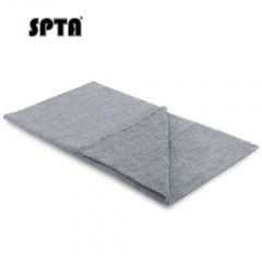 SPTA Microfiber Towel Gray 320GSM, 400*400mm,Loop Design, One-Pass Drying for Cars, Trucks, SUVs, and Home,