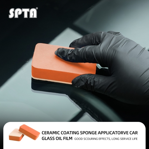 SPTA Handle Felt Pad, Felting Pads Needle Felting Mat Large Felt Block, Square Felt Pads,For Remove Car Glass Oil Film