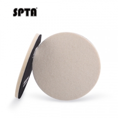 SPTA Car Glass Polishing Pad Wool Felt Polishing Pad Flocking Hook & Loop Backer For Random Orbital Polisher