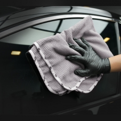 SPTA GSM400 Microfiber Waffle-check Edqeless Towel Car Washing Towel Soft Microfiber for Car Glass Car Care Cloth