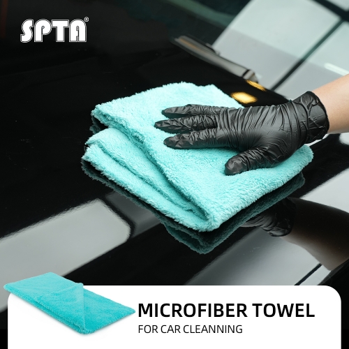 SPTA 500 GSM Edgeless Double Side Coral Velvet Towel Car Wash Towel