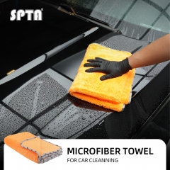 SPTA MT032 Coral Velvet Car Drying Towel 900GSM 60.5x78.5cm For Drying Cars, Trucks, and SUVS Super-soft Microfiber Towel