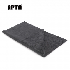 SPTA MT038 Microfiber Towel Gray 320GSM, 400*400mm,Loop Design, One-Pass Drying for Cars, Trucks, SUVs, and Home