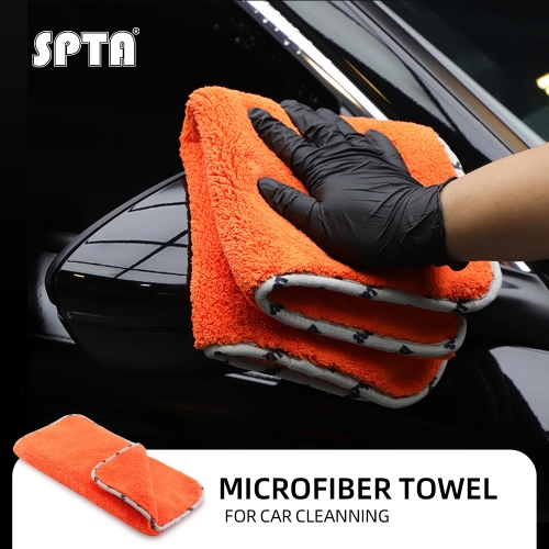 SPTA GSM1200 Multifunctional Cleaning Towel Extra Soft Car Wash Microfiber Towel Car Care Auto Cleaning Drying Cloth