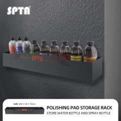 SPTA OT033 Chemical Liquid Storage Rack Easy Installation Wall Mounted Organization Tool for Car Detailing Garage and Workshop