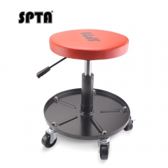 SPTA Detailing Mobile Stool,Pro Rolling Stool, Car Detailing Stool Chair, Stool with Wheels, Garage Organizer, Adjustable Height