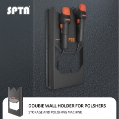 SPTA Dual Machine Polisher Wall Holder, Organizer for Dual Action & Rotary Polishers for Mobile Detailing, Detailing Storage