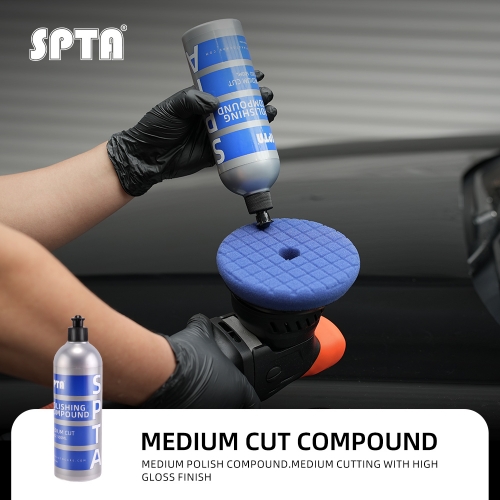 SPTA 500ml Medium Cut Compound Scratch Remover High-end Liquid Car Wax Color Enhance Polishing Glaze Liquid