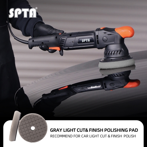 SPTA V2.0 3"/5"/6" Gray Light Cut & Polish Pad for Car Buffer Polisher Compound Polishing, Buffing, Compounding, And removal of ultra-fine swirl marks, car wash scratches, and hazing, leaving a swirl-free gloss finish