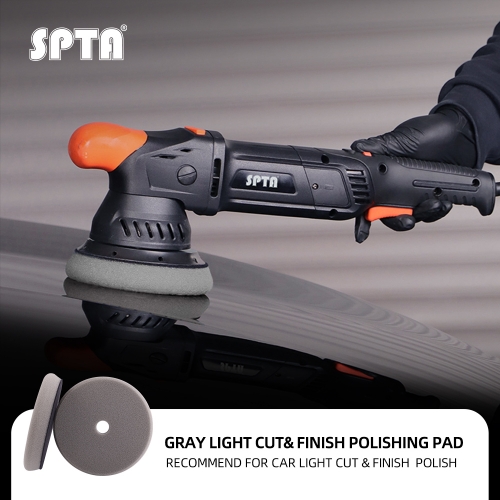 SPTA V2.0 3"/5"/6" Gray Light Cut & Polish Pad for Car Buffer Polisher Compound Polishing, Buffing, Compounding, And removal of ultra-fine swirl marks, car wash scratches, and hazing, leaving a swirl-free gloss finish