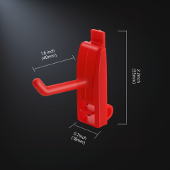 SPTA OT024 Scraper Red Hook Made With Plastic Bristle For Holding Various Tools&Sprayer and Microfiber Cloth
