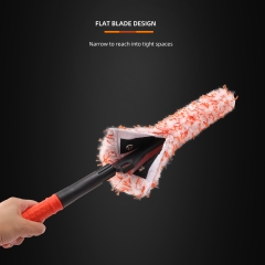 SPTA DF046 480*290mm Stright handle Car Rim & Wheel Cleaning Brush Car Detail Brush Made With Microfiber For Cars&Trucks&SUV