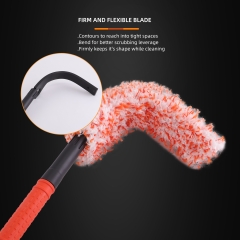 SPTA DF046 480*290mm Stright handle Car Rim & Wheel Cleaning Brush Car Detail Brush Made With Microfiber For Cars&Trucks&SUV