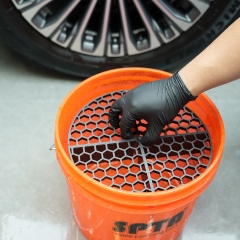 SPTA Grit Guards Universal Pad Washer Kit - Wash Bucket Filter Remove Dirt and Debris from Polishing pads for Car Wash, Black