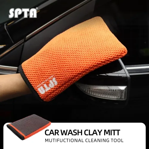 SPTA New Clay Bar Mitt Clay Bar Wash Mitt Clay Eraser Mitt For Car Detailing Auto Detailing Clay Bar Glove